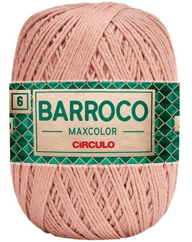 Barbante Barroco Maxcolor 6 Fios 200gr Linha Crochê Colorida Cor Caqui-7727