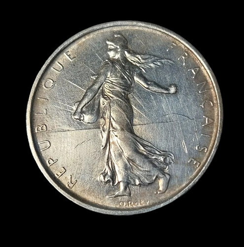 Moneda Francia 5 Francos, 1964 Plata 0.835 Km# 926 - 955