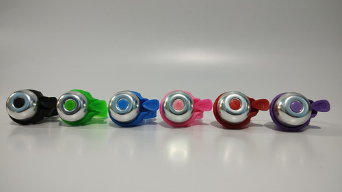 Buzina Campainha Sino Bicicleta Infantil Ciclismo Trim Alta Cor Rosa Liso