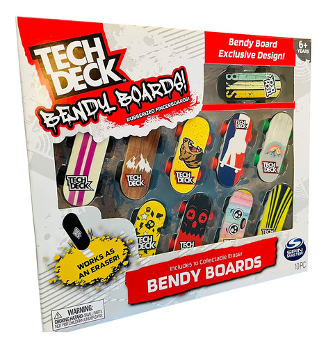 Tech Deck Bendy Boards - Mini Borradores De Monopatín Colecc