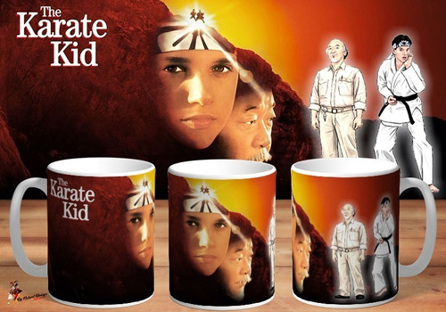 Taza De Ceramica The Karate Kid Retro 4k Art 01