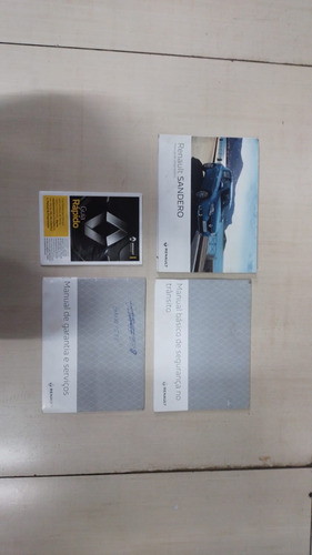 Kit Manual Do Proprietário Renault Sandero 2018 + Capa