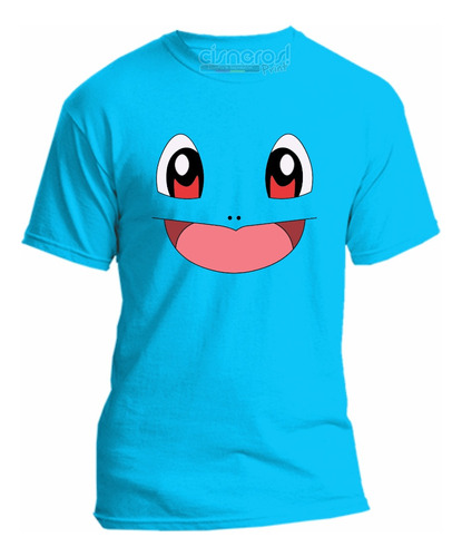 Playera Squirtlee Pokemonn Cara Todas Las Tallas