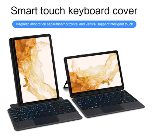 Funda De Cuero Con Teclado For Samsung Galaxy Tab S8 X700/s