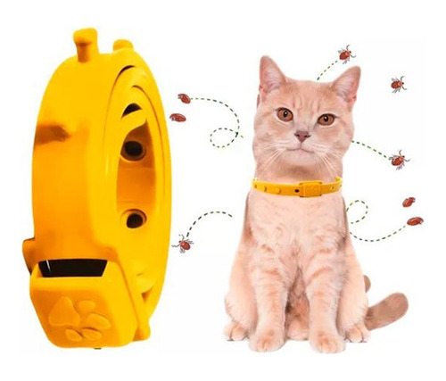 Collar Repelente Anti Pulgas Para Gatos Ajustable