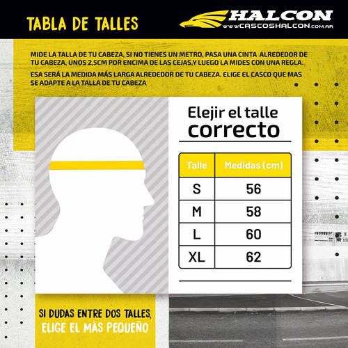 Casco Moto Halcon H57 Integral Blanco Tienda Oficial