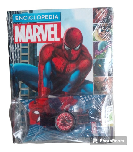 Enciclopedia + Reloj Spider-man. Marvel. Luppa. 