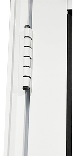 Porta Visione De Alumínio Branco E Preto Linha Veneza 210x80