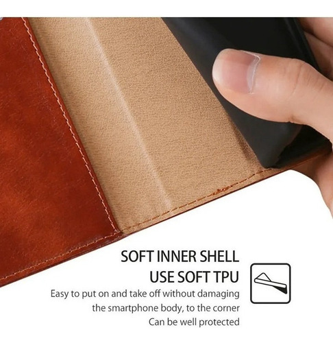 B Funda Protectora Para Motorola Carcasa Case De Cuero