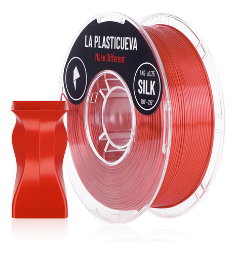 Silk 1.75 1kg Filamento Seda 3d Premium Color Rojo