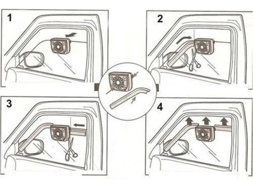 J Automatic Fan With Fan Solar Sutomatic Fan Car Fan Bl