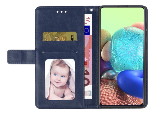 Capa Pu Azul Ht01 Em Forma De Y Para Vivo V27