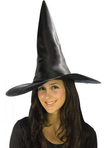 Sombrero De Bruja Negro Adulto Halloween