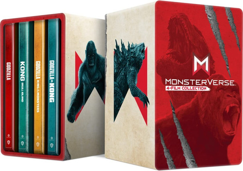 4k Ultra Hd Blu-ray Monsterverse 4 Film Collection Steelbook