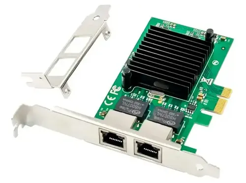 Placa De Rede Dual Giga Intel 82576eb E1g42et Pci-e X1 1000m