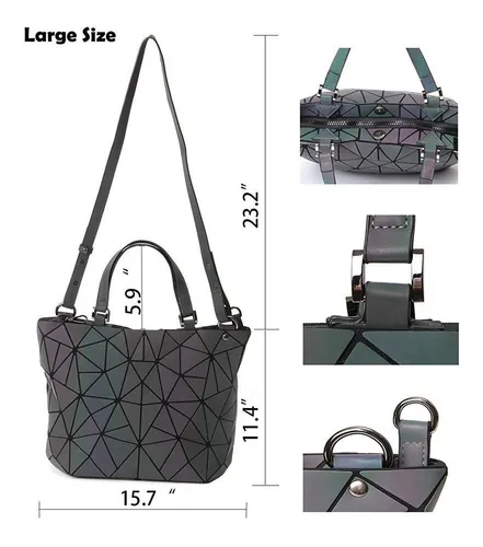 Bolsa holografica geometrica hotsell