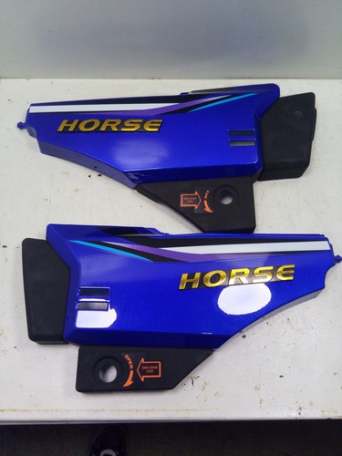 Tapas Laterales Para Moto Horse 1 Azul