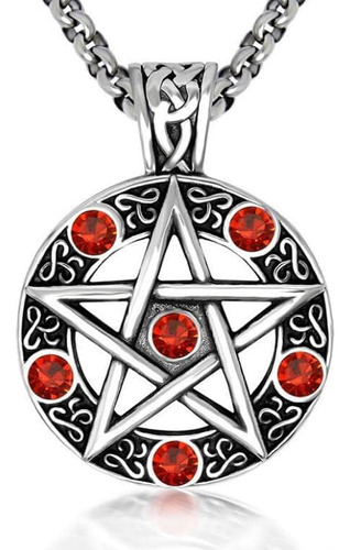 Estrella Pentagrama Pentáculo Collar Pagano Bruja Wiccan Col