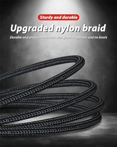 Cable De Carga Rápida Multi 3 En 2 De 100w 10ft, Negro, Tren