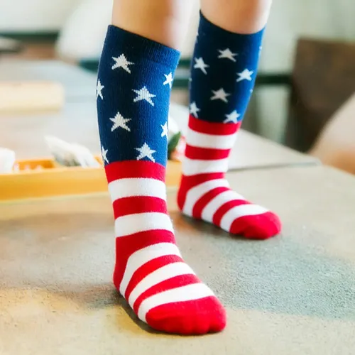 Calcetines De Bandera De Estados Unidos Para Nios, Calcetine