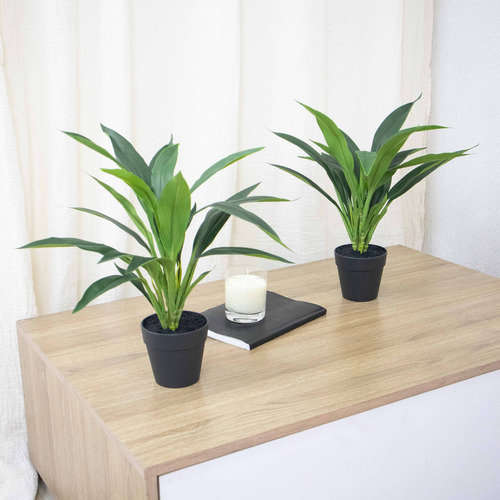Planta Dracaena Artificial 45cm C/maceta Calidad Premium