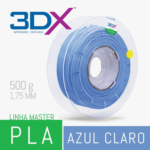 Filamento Pla 1,75 Mm | 500g | Azul Claro
