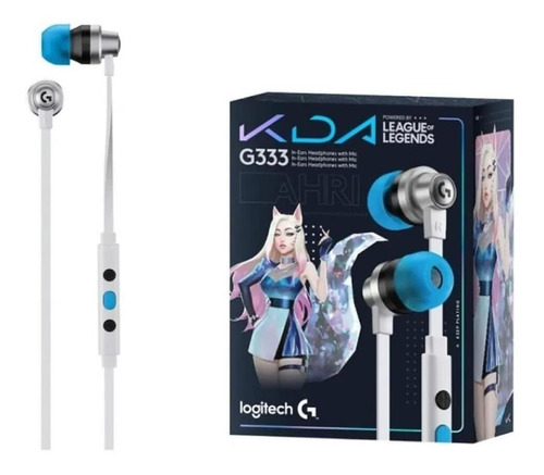 Auricular Logitech G333 Lol K/da In Ear Usb-c Microfono 19gr