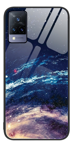 Estuche De Vidrio Pintado De Colores Starry Sky Para Vivo V2