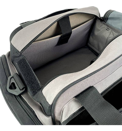 Bolsa Mala Tática Aurok 600d Poliéster: Versátil E Resistente Cor Preto E Cinza
