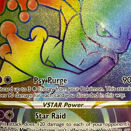 Pcg 9.5 Mewtwo Vstar - Rainbow Secret Rare - Pokémon Tcg