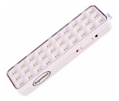 Luminária de emergência Segurimax 23957 LED com bateria recarregável 110V/220V branca