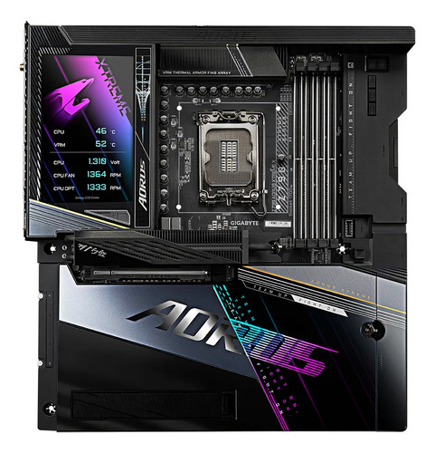 Placa Mãe Gigabyte Z790 Aorus Xtreme Lga 1700 Z790 Ddr5 Cor Preto