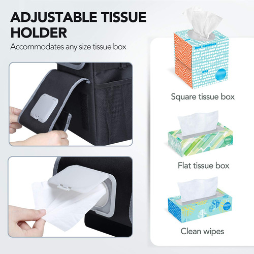 Papelera Para Automóvil Farasla Modelo Linda Con Forros Extr Negro-deluxe