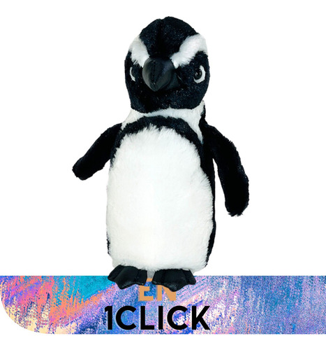 Peluche Aurora Mini Flopsie Pinguino Africano Pinguinito Ave Blanco