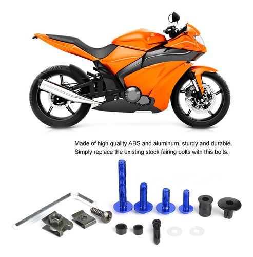 Juego De 223 Tornillos Para Carenado De Moto Y Tuercas Para
