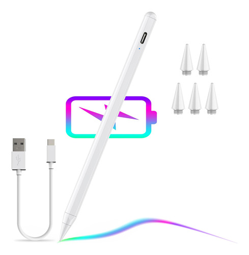 Pen Stylus Active Jipinrui P/iPad/funcion Magnetica/white