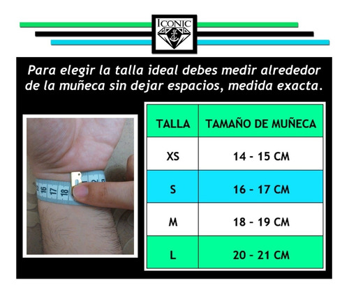 Pulsera Manilla Cuero Trenzado Ancla Iconic Store
