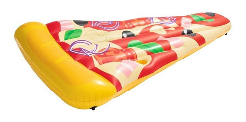 Imagen 2 de 4 de Colchoneta Inflable Pizza Bestway Pileta 188 X 130 Cm 44038