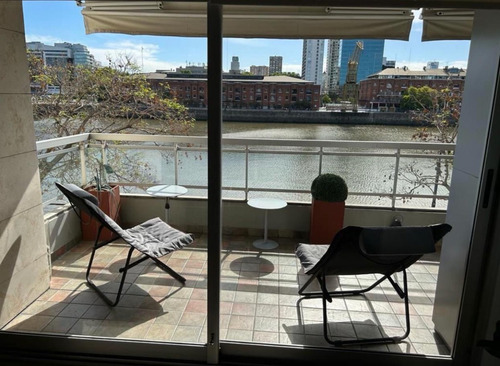 Alquiler Temporal, 2 Amb, Puerto Madero, Cruceros. Balcón Con Vista Al Dique
