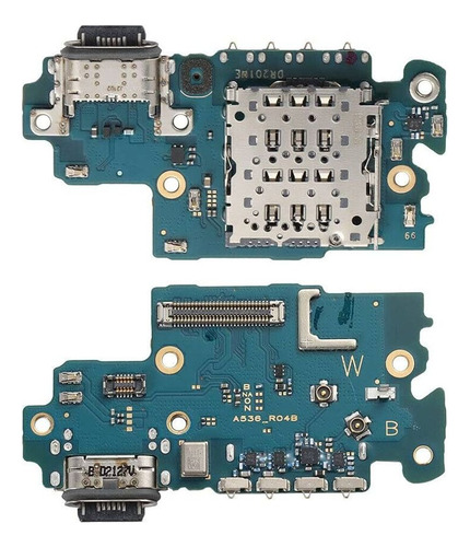 Pin Placa De Carga + Microfono Samsung A53 A536 Original