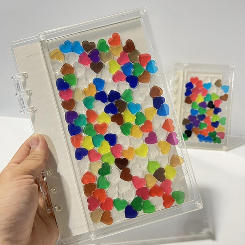 Cuaderno De Hojas Sueltas, Papelería Creativa Para Corazón