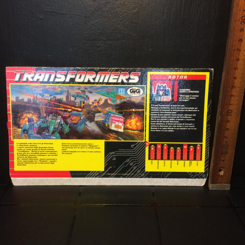 Transformers G1 Años 80s Solo La Caja De Rotor.