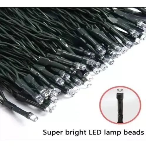 Luces Solar Guirnalda 100 Led 10 Metros