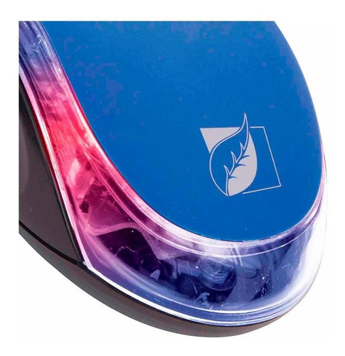 Mouse Usb Con Green Leaf Luz Multicolor 800 Dpi 18-8620 Color Azul