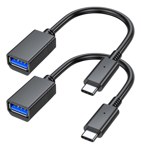 2 Cabo Otg Tipo C Para Passar Musica Para Pendrive Usb-c