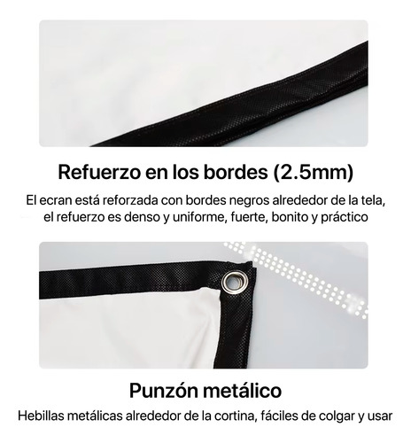 Ecran Pantalla Proyector 80 Pulgadas Blanco Owlenz H80-az
