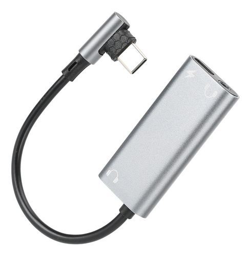 Adaptador Tipo C For Carga De Auriculares 3 En 1 De 3,5 Mm,
