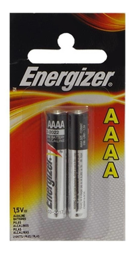 Pila Alcalina Energizer Aaaa 4a 1.5v Blister X2 