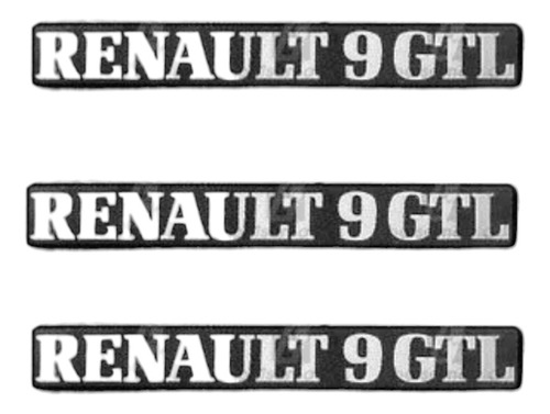 Emblema Renault 9 Gtx.