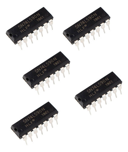 5 Piezas 74ls90 Contador Decadas Bcd Asíncrono 4bits